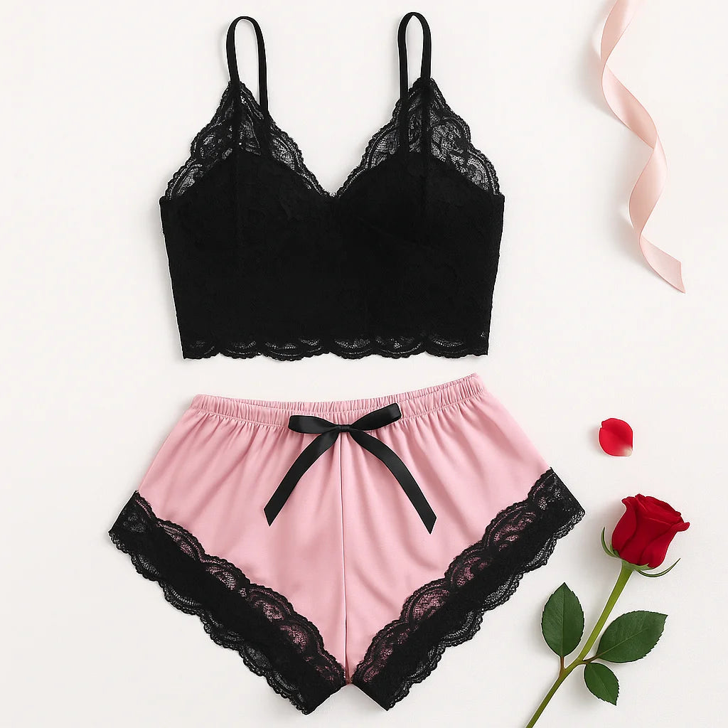 Sexy Lace Pajama Set
