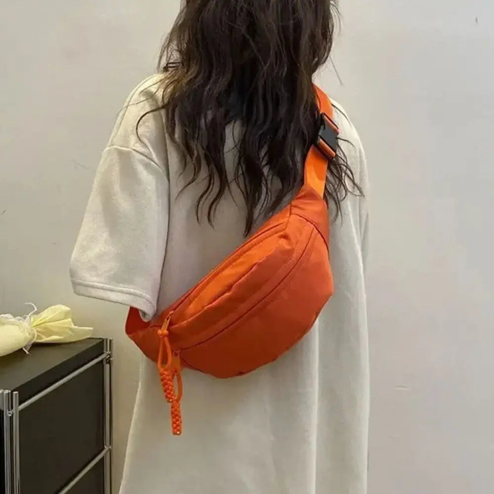 Half Moon Oxford Crossbody Bag