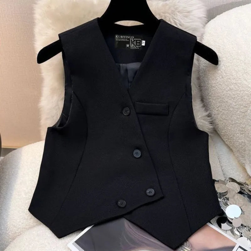 Elegant Wide-Leg Pants & Vest Set