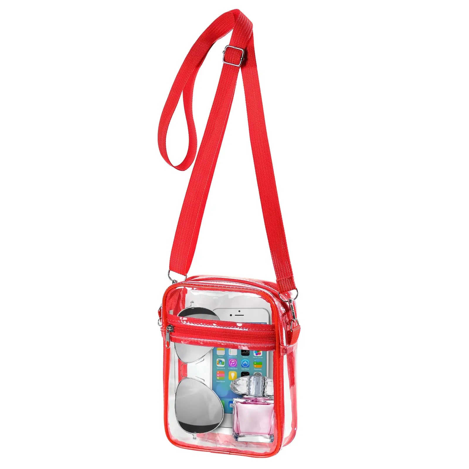 Stadium-Ready Clear Crossbody Purse