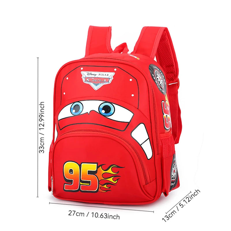 Kids' Waterproof Cartoon Car Backpack