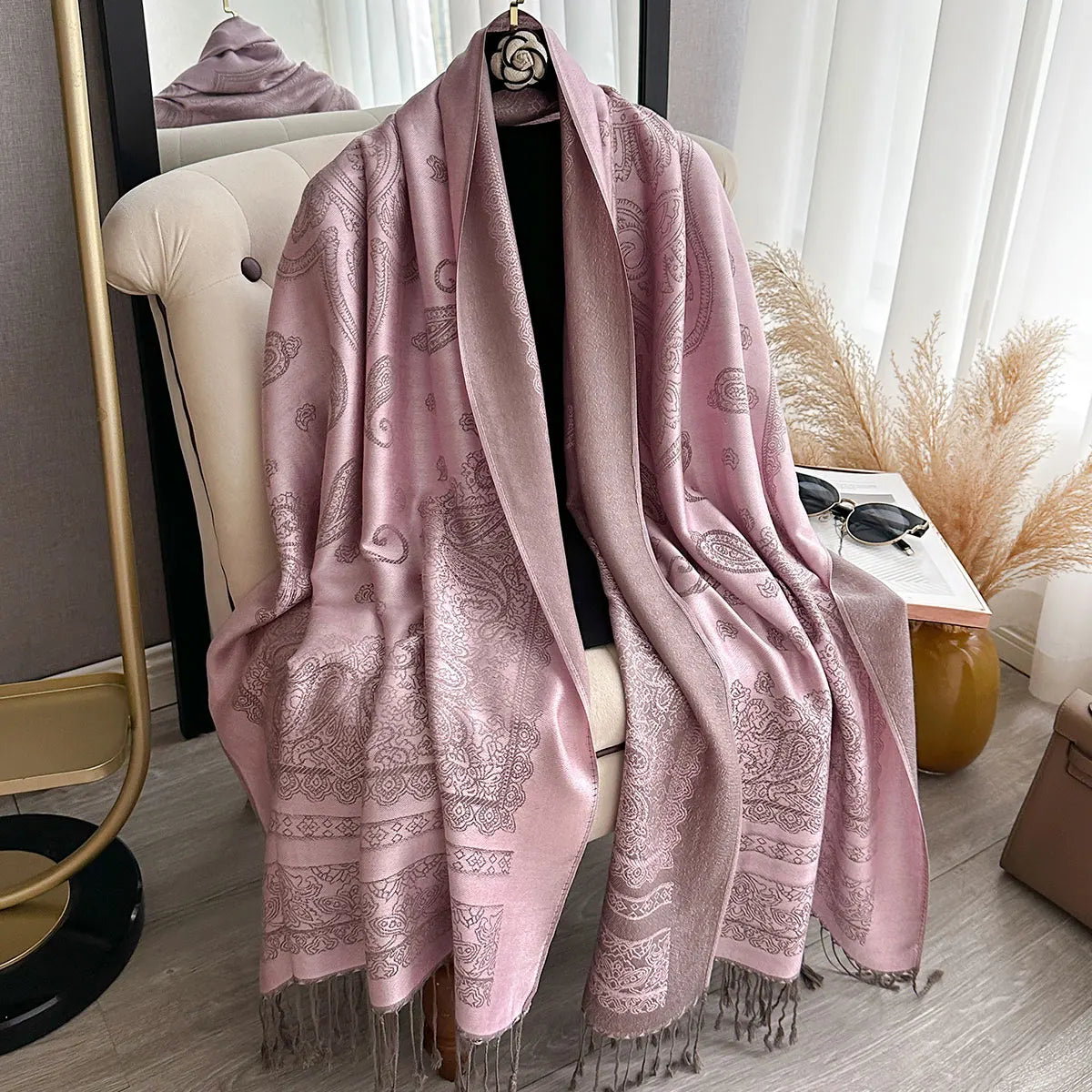 Bohemian Paisley Pashmina Scarf