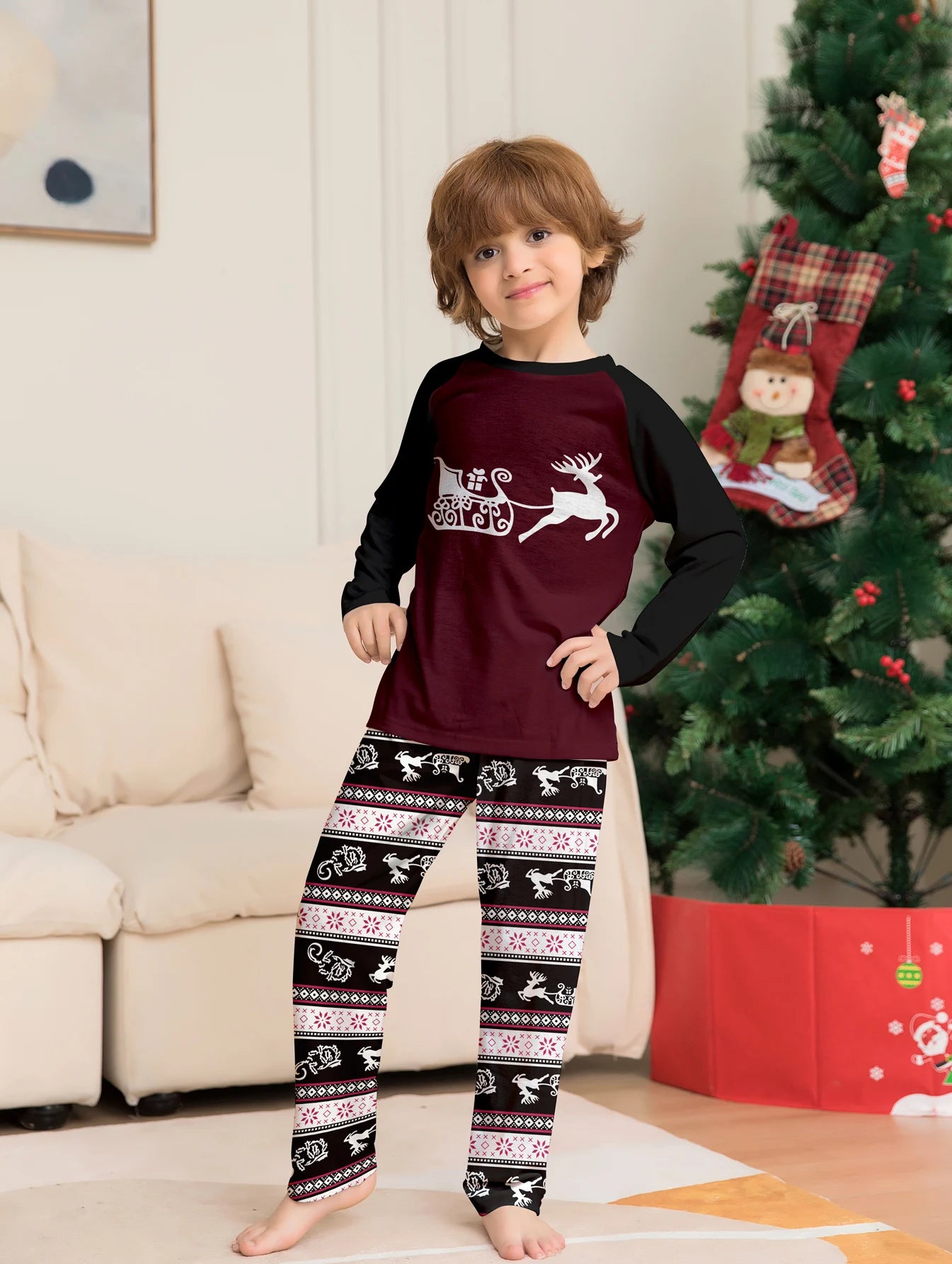 2025 Winter Family Reindeer Pajama Set