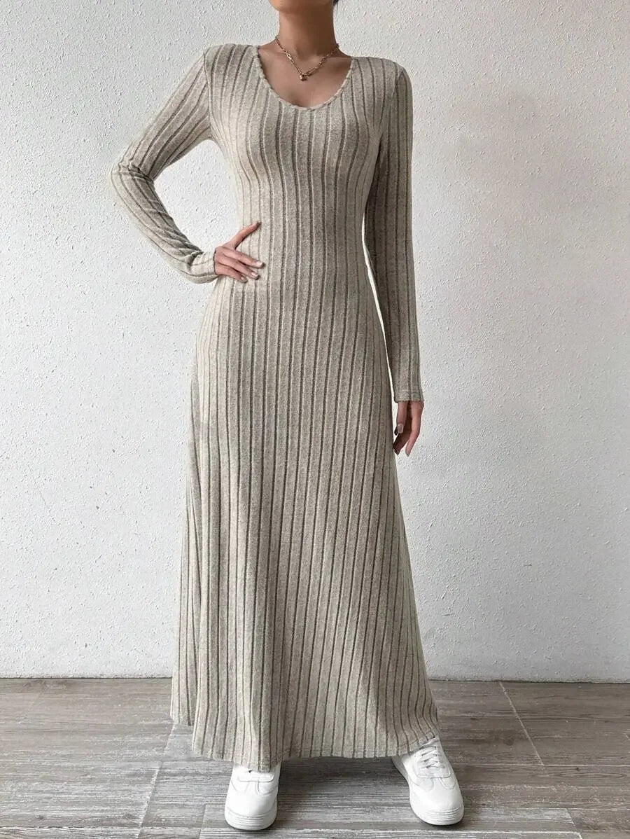 Slim Knit Maxi Dress