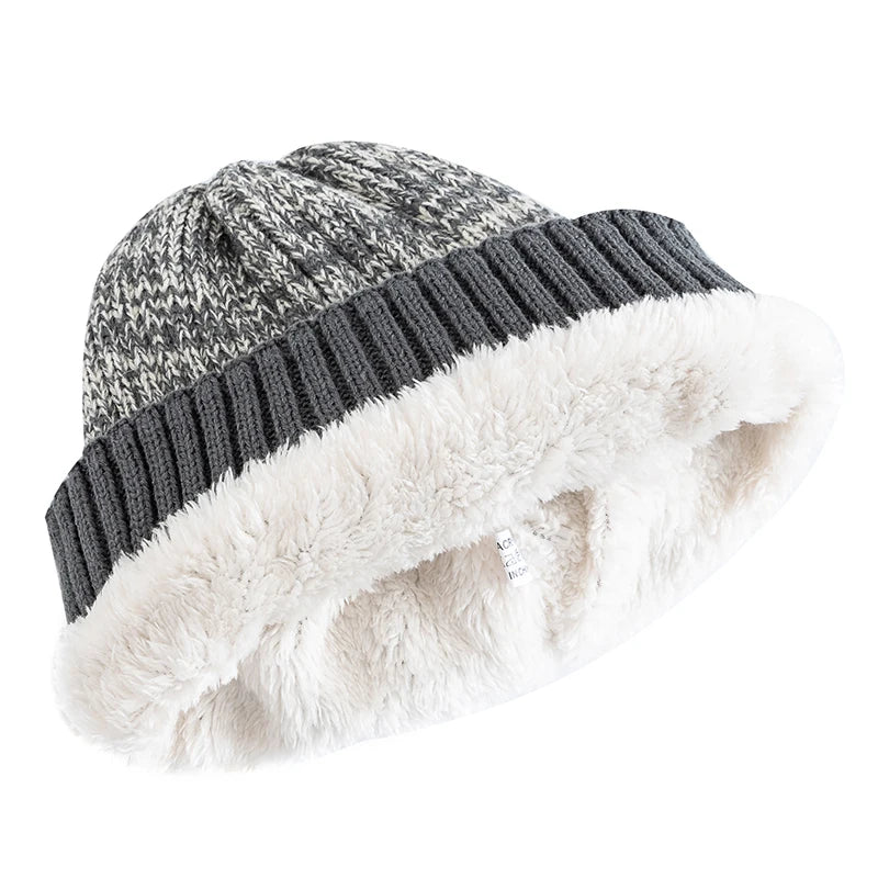 Frost Ease Two-Tone Knit Beanie