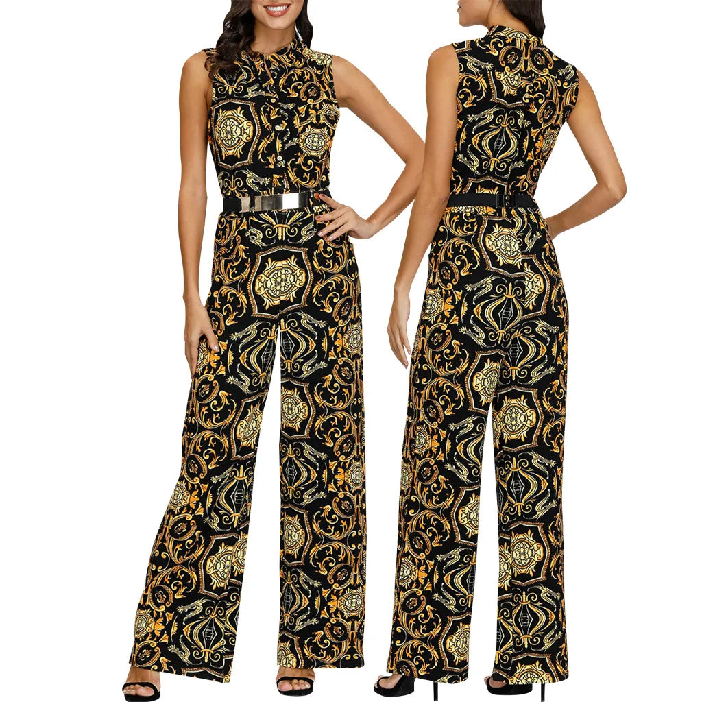 Elegant Tie-Waist Jumpsuit