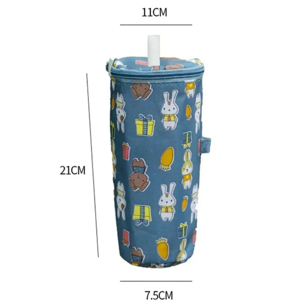 Insulated Canvas Milk Tea Tote