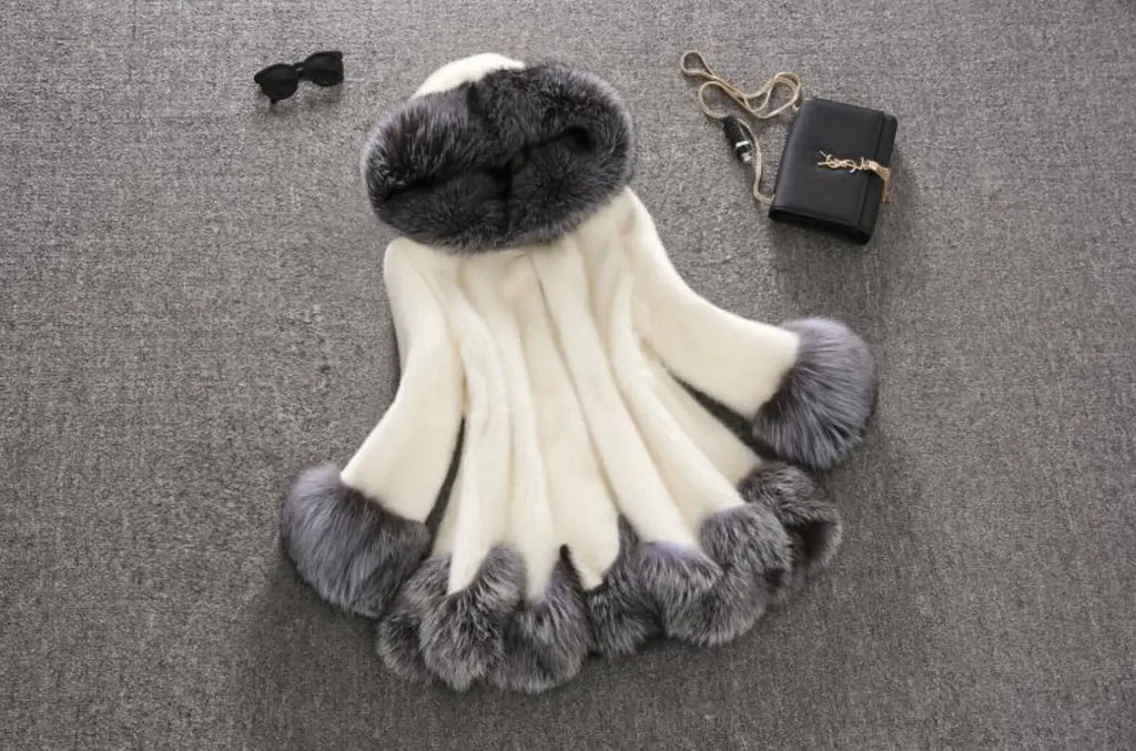 Arctic Luxe Faux Fur Hooded Coat