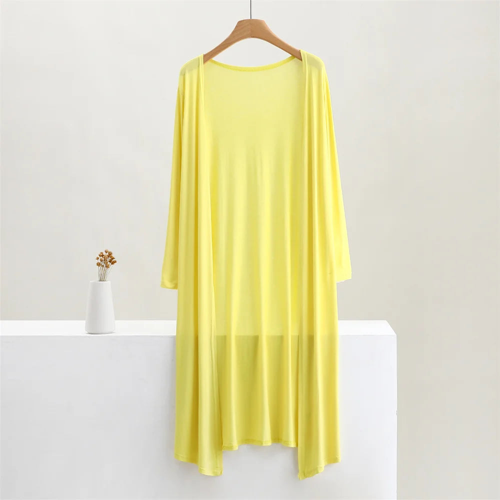 Soft Modal Longline Cardigan