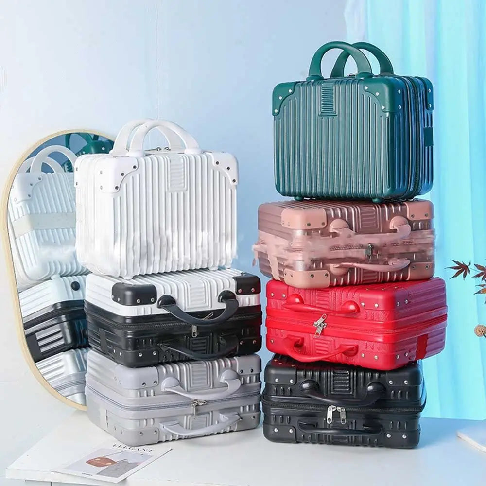Compact Travel Makeup Suitcase
