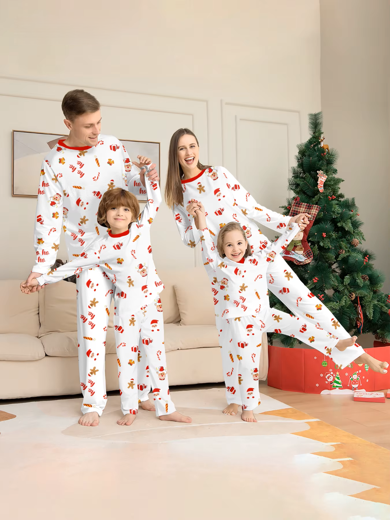 Polar Bear Merry Christmas Family Pajama Set